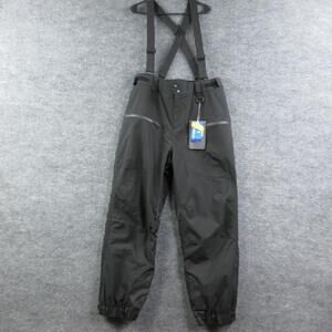 GSOU SNOW Pants Mens L Black Snow Pants Insulated Waterproof 38x31* NWT